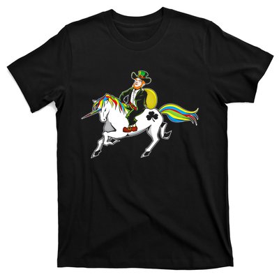 Funny St Patricks Day Leprechaun Unicorn St Paddys Gift Cool Gift T-Shirt