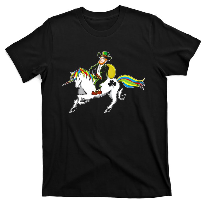 Funny St Patricks Day Leprechaun Unicorn St Paddys Gift Cool Gift T-Shirt