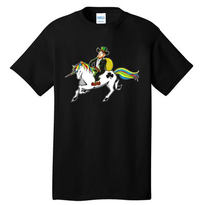 Funny St Patricks Day Leprechaun Unicorn St Paddys Gift Cool Gift Tall T-Shirt