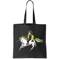 Funny St Patricks Day Leprechaun Unicorn St Paddys Gift Cool Gift Tote Bag