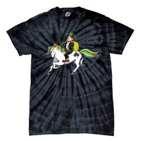 Funny St Patricks Day Leprechaun Unicorn St Paddys Gift Cool Gift Tie-Dye T-Shirt