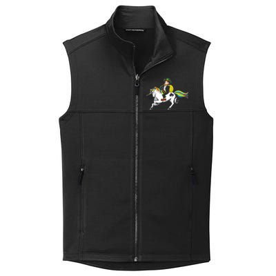 Funny St Patricks Day Leprechaun Unicorn St Paddys Gift Cool Gift Collective Smooth Fleece Vest