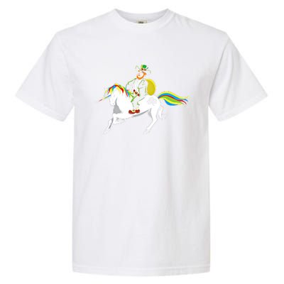 Funny St Patricks Day Leprechaun Unicorn St Paddys Gift Cool Gift Garment-Dyed Heavyweight T-Shirt