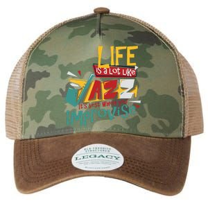 Funny Sax Player Gifts Jazz Music Saxophone Legacy Tie Dye Trucker Hat