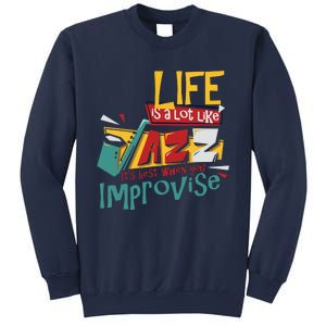 Funny Sax Player Gifts Jazz Music Saxophone Sweatshirt