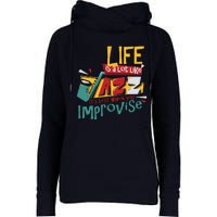 Funny Sax Player Gifts Jazz Music Saxophone Womens Funnel Neck Pullover Hood