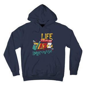 Funny Sax Player Gifts Jazz Music Saxophone Tall Hoodie