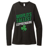 Funny Saint Patrick's Day World's Tallest Leprechaun Womens CVC Long Sleeve Shirt