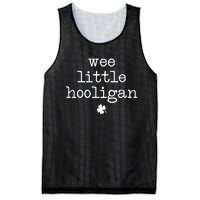 Funny St Patricks Day Wee Little Hooligan Shamrock Meaningful Gift Mesh Reversible Basketball Jersey Tank