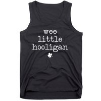 Funny St Patricks Day Wee Little Hooligan Shamrock Meaningful Gift Tank Top