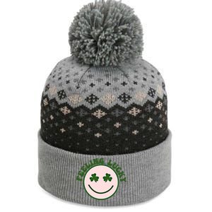 Funny St Patrick Day Feeling Lucky Meme Smile Face Trendy Gift The Baniff Cuffed Pom Beanie