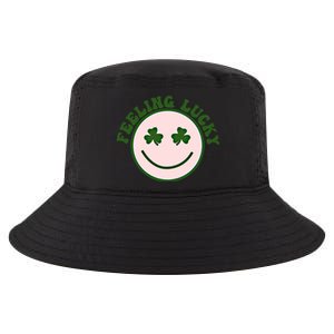 Funny St Patrick Day Feeling Lucky Meme Smile Face Trendy Gift Cool Comfort Performance Bucket Hat