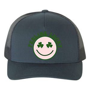 Funny St Patrick Day Feeling Lucky Meme Smile Face Trendy Gift Yupoong Adult 5-Panel Trucker Hat