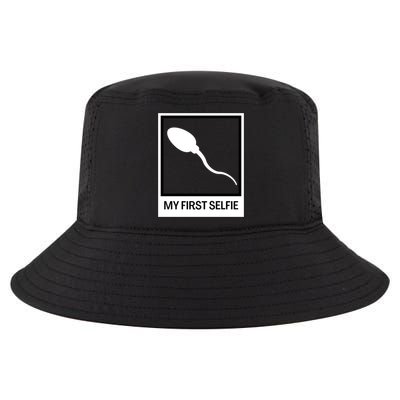 Funny Sperm Picture Quote My First Selfie Design Sperm Cool Cool Comfort Performance Bucket Hat