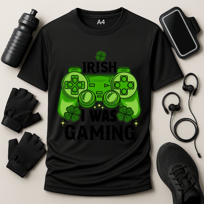 Funny St Patricks Day Irish I Was Gaming Cooling Performance Crew T-Shirt