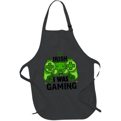 Funny St Patricks Day Irish I Was Gaming Apron