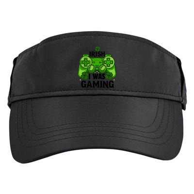 Funny St Patricks Day Irish I Was Gaming Adult Drive Performance Visor