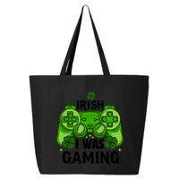 Funny St Patricks Day Irish I Was Gaming 25L Jumbo Tote