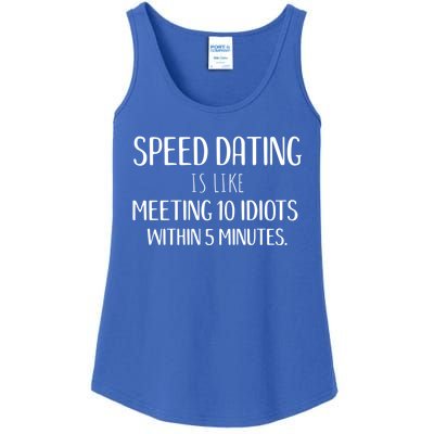 Funny Single Party And Event Speed Dating Gift Ladies Essential Tank