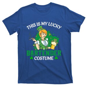 Funny St Patrick's Day This Is My Lucky Bartender Costume Meaningful Gift T-Shirt