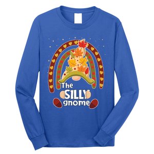 Funny Silly Pumpkin Gnome Pjs Fall Family Matching Cute Gift Long Sleeve Shirt