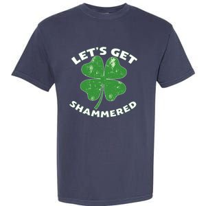 Funny St Patricks Day With Lets Get Shammered Garment-Dyed Heavyweight T-Shirt