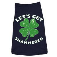 Funny St Patricks Day With Lets Get Shammered Doggie Tank