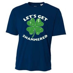 Funny St Patricks Day With Lets Get Shammered Cooling Performance Crew T-Shirt