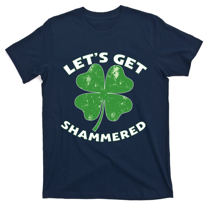 Funny St Patricks Day With Lets Get Shammered T-Shirt