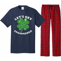 Funny St Patricks Day With Lets Get Shammered Pajama Set