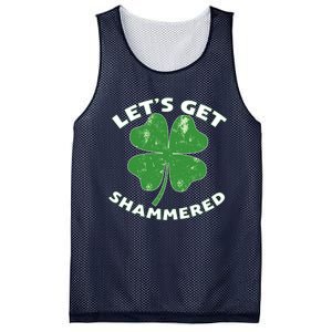 Funny St Patricks Day With Lets Get Shammered Mesh Reversible Basketball Jersey Tank