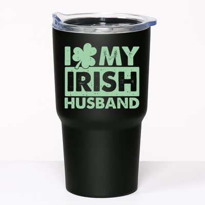 Funny St Patrick's Day I Love My Irish Husband Lucky Shamrock Clover Tumbler