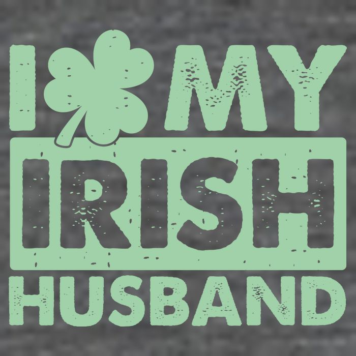 Funny St Patrick's Day I Love My Irish Husband Lucky Shamrock Clover Wool Snapback Cap