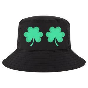 Funny St. Pattys Day Four 4 Leaf Clover Bra Cool Comfort Performance Bucket Hat