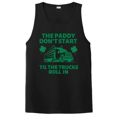 Funny St Patrick's Day Trucker St Patty's Truck Driver Gift PosiCharge Competitor Tank