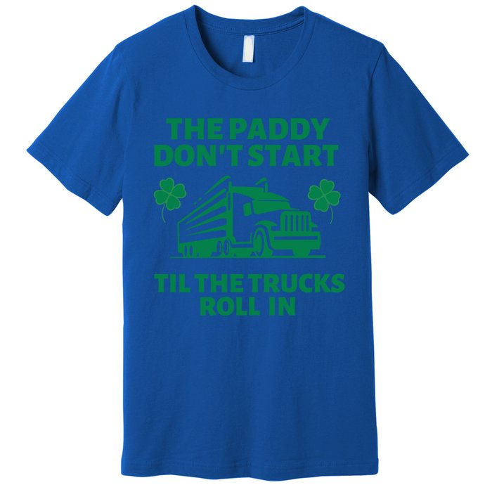 Funny St Patrick's Day Trucker St Patty's Truck Driver Gift Premium T-Shirt