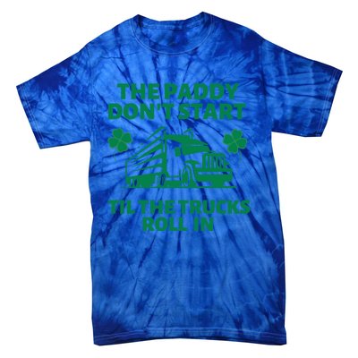 Funny St Patrick's Day Trucker St Patty's Truck Driver Gift Tie-Dye T-Shirt