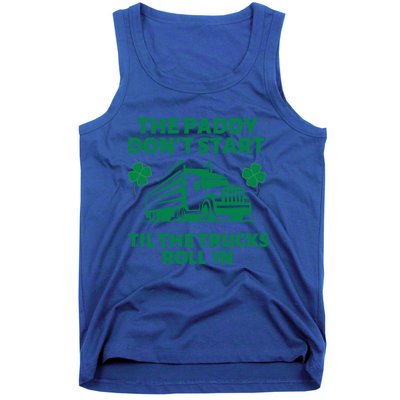 Funny St Patrick's Day Trucker St Patty's Truck Driver Gift Tank Top