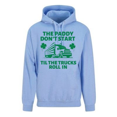 Funny St Patrick's Day Trucker St Patty's Truck Driver Gift Unisex Surf Hoodie