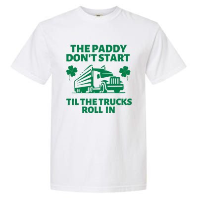 Funny St Patrick's Day Trucker St Patty's Truck Driver Gift Garment-Dyed Heavyweight T-Shirt