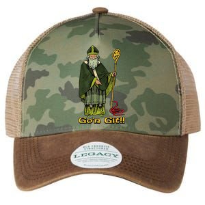 Funny St Patricks Day Funny Go'n git st patrick Legacy Tie Dye Trucker Hat