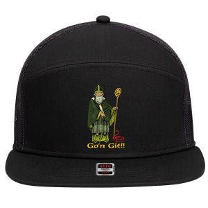 Funny St Patricks Day Funny Go'n git st patrick 7 Panel Mesh Trucker Snapback Hat