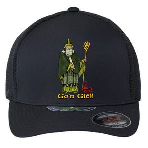 Funny St Patricks Day Funny Go'n git st patrick Flexfit Unipanel Trucker Cap