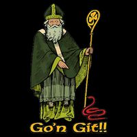Funny St Patricks Day Funny Go'n git st patrick Drawstring Bag