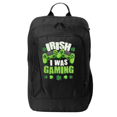 Funny St Patrick's Day Irish I Was Gaming City Backpack