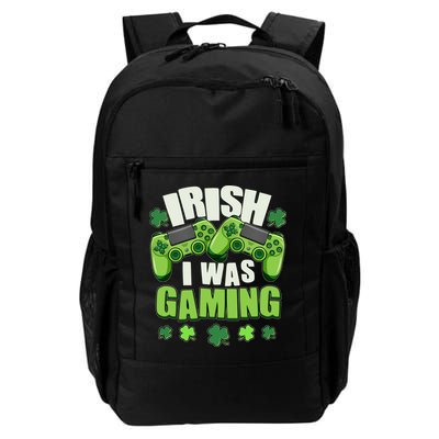 Funny St Patrick's Day Irish I Was Gaming Backpack
