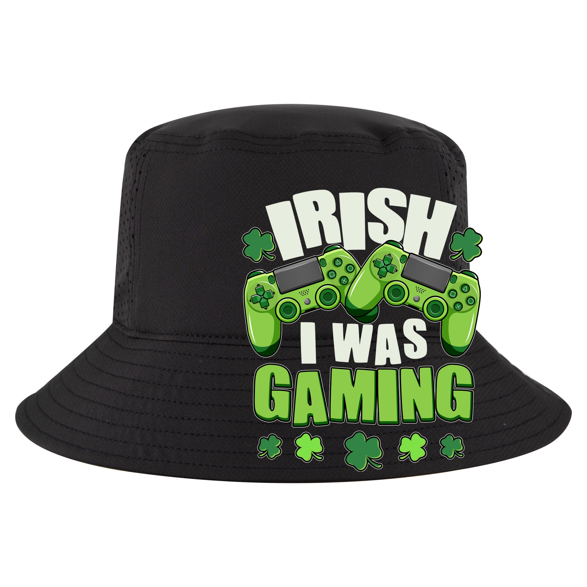 Funny St Patrick's Day Irish I Was Gaming 15oz Campfire Ceramic Mug