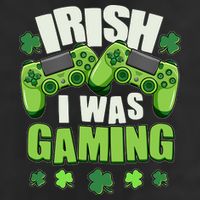 Funny St Patrick's Day Irish I Was Gaming 15oz Campfire Ceramic Mug