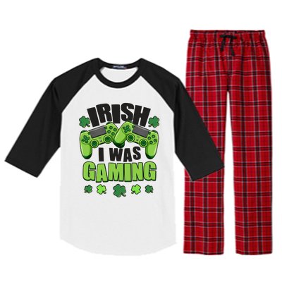 Funny St Patrick's Day Irish I Was Gaming Raglan Sleeve Pajama Set