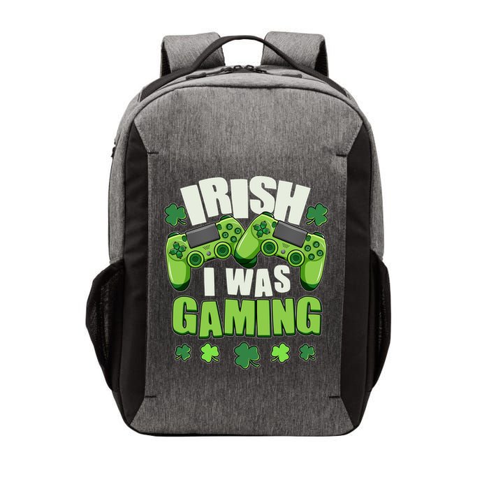 Funny St Patrick's Day Irish I Was Gaming Vector Backpack